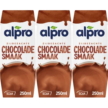 Alpro Sojadrink Chocolade Smaak Houdbaar 3 x 250 ml