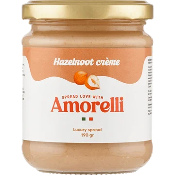 Amorelli Hazelnoot Crème 190 g