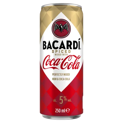 Bacardi Spiced Coca Cola Can Blik 250 ml