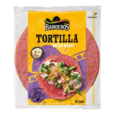 Banderos Rode bieten wraps 6 stuks