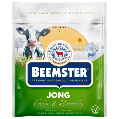 Beemster Jonge kaas 48+ plakken