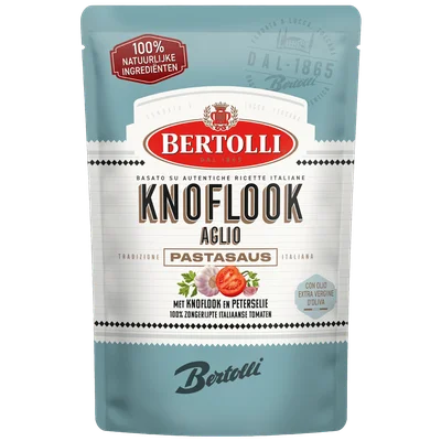 Bertolli Pastasaus Aglio zak Stazak 460 g