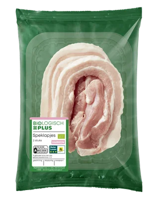 Biologisch PLUS Speklapjes 2 stuks