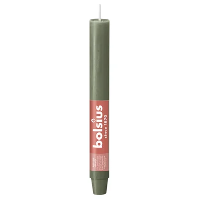 Bolsius Rustiek tafelkaars XL Fresh Olive Stuk 1 st