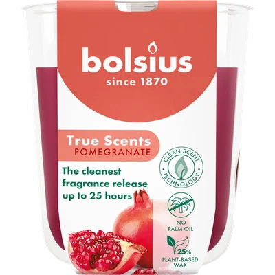 Bolsius Geurglas pomegranate 25 uur