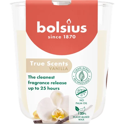 Bolsius Geurglas vanilla 25 uur