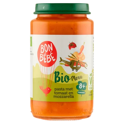 Bonbebe Bio M0812 pasta met tomaat mozzarella