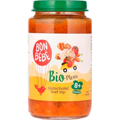 Bonbébé Biomenu rijstschotel met kip 8+ maanden