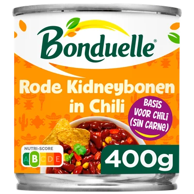 Bonduelle Rode kidneybonen in chili Blik 400 g