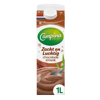 Campina Zacht &amp; luchtig chocolade Pak 1000 ml