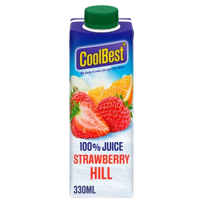 Coolbest Juice strawberry hill Pak 330 ml