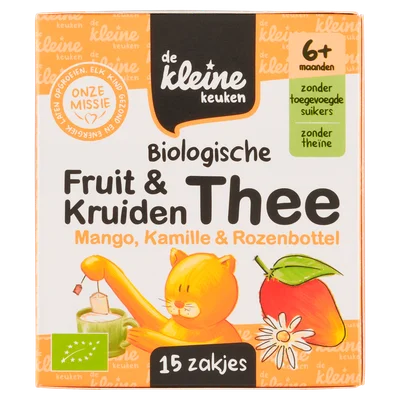 De Kleine Keuken Bio mango thee 6+ Doos 15 st