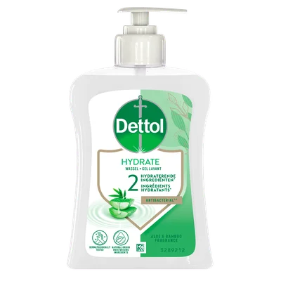 Dettol Handzeep hydraterend aloe vera Fles 250 ml