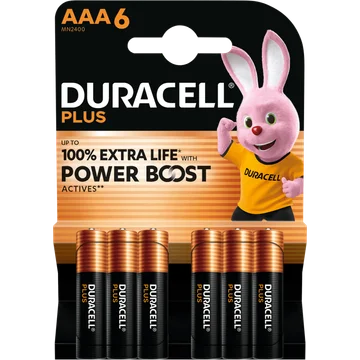 Duracell Plus AAA 6 Stuks