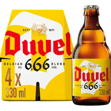 Duvel - 6.66% Blond - Fles - 4 x 330ML