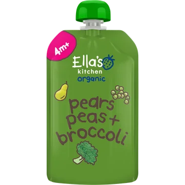 Ella's Kitchen Peren, doperwten + broccoli 4+ biologisch 120 g