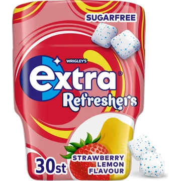 EXTRA Refreshers Strawberry Suikervrije kauwgom 30 Stuks