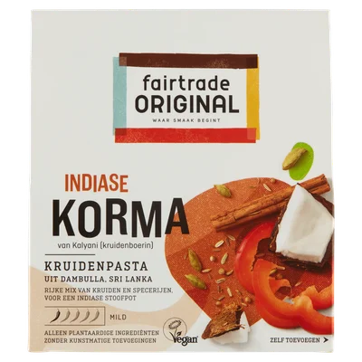 Fairtrade Original Korma Indiase Doos 75 g