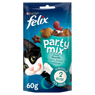 Felix Party Mix Seaside kattensnacks zalm Stazak 60 g