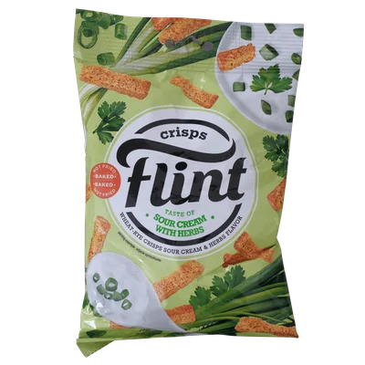 Flint Wheat Rusks Sour Cream &amp; Herbs Zak 70 g
