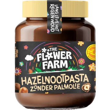 The Flower Farm Hazelnootpasta zonder palmolie 375g