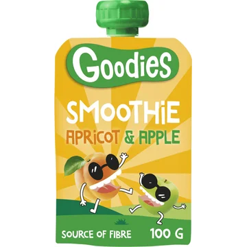 Goodies Knijpfruit Smoothie Abrikoos & Appel 100 g