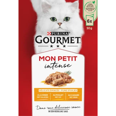 Gourmet Mon petit eend-kip-kalkoen 6 stuks