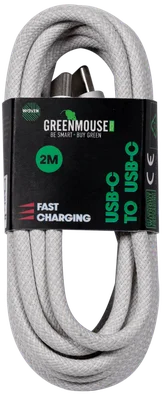 GreenMouse USB-C to USB-C kabel woven 2m