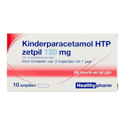 HTP Paracetamol zetpil 120mg Doos 10 st