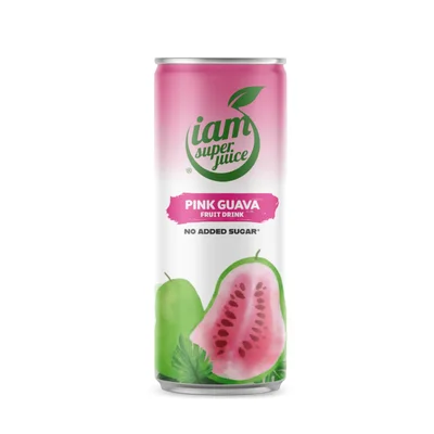 I Am Superjuice Pink guava Blik 330 ml