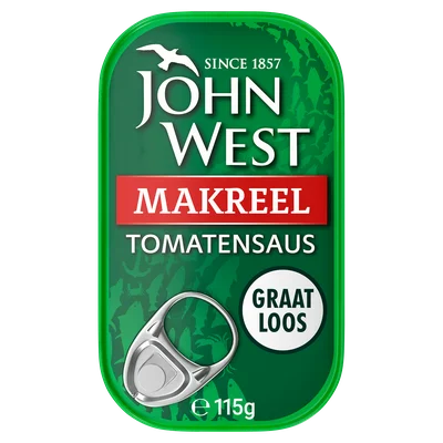 John West Makreel met tomaat Blik 115 g