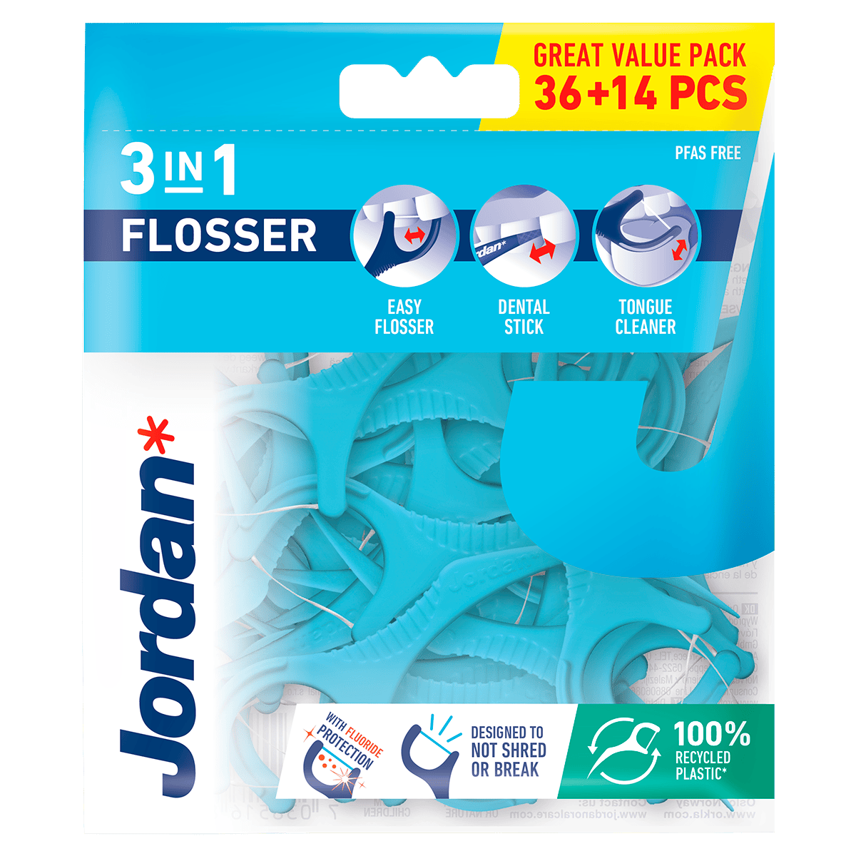 Jordan Flosser 3 in 1 Zak 36 st
