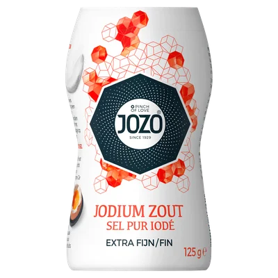 Jozo Zout met jodium tafelstrooier Pot 125 g