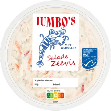 Jumbo's Salade Zeevis met Garnalen 125 g