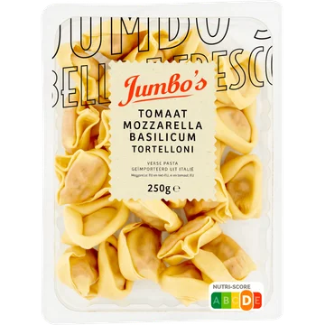 Jumbo's Verse Pasta Tortelloni Tomaat Mozzarella Basilicum 250 g