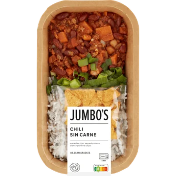 Jumbo's Verse Maaltijd Chili Sin Carne 450 g