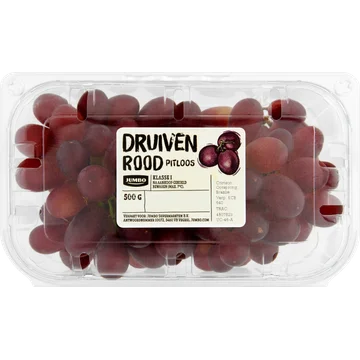 Jumbo Druiven Rood/Blauw Pitloos 500 g