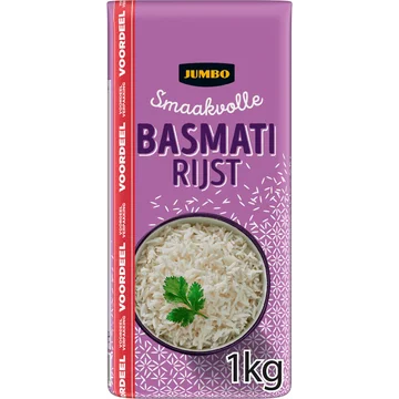 Jumbo Basmati Rijst Voordeelverpakking 1 kg