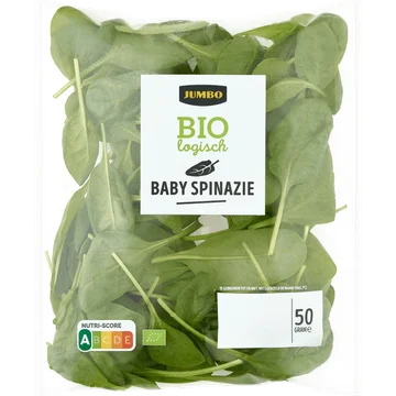 Jumbo Biologisch Baby Spinazie 50 g