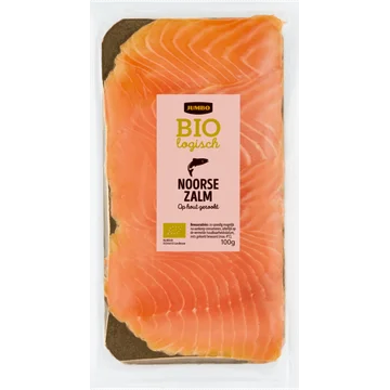 Jumbo Biologisch Noorse Zalm op Hout Gerookt 100 g