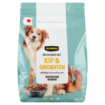 Jumbo Brokkenmix met Kip & Groenten voor Volwassen Honden 4 kg