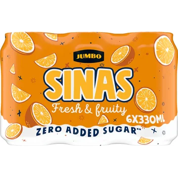 Jumbo Sinas Zero - Blik - 6 x 330 ml