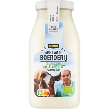 Jumbo Direct van de Boerderij Biologische Volle Yoghurt 500 g