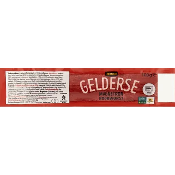 Jumbo Gelderse Magnetron Rookworst 100 g