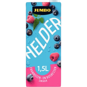 Jumbo Helder Frambozen- en Bosbessen Smaak 1,5 L