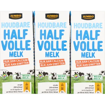 Jumbo Houdbare Halfvolle Melk 6 x 200ML