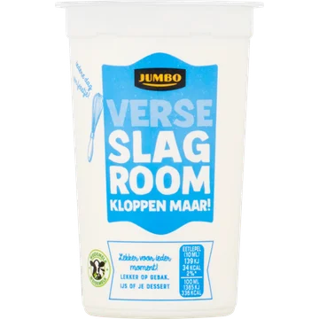 Jumbo Verse Ongeklopte Slagroom 250 ML
