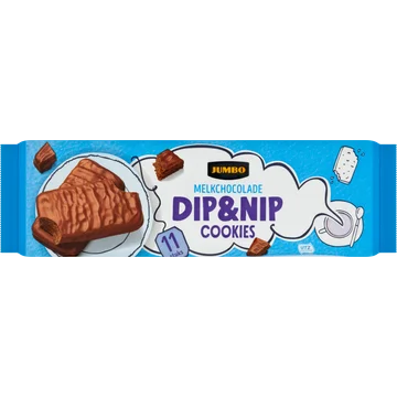 Jumbo Dip&Nip Cookies Melkchocolade 11 Stuks 200 g