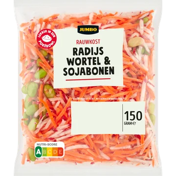 Jumbo Rauwkost Radijs Wortel & Sojabonen 150 g