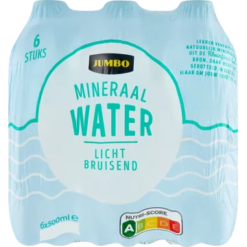 Jumbo Mineraal Water Licht Bruisend 6 x 500 ml